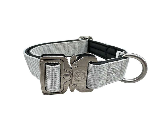 2.5cm Nylon BTactical™ Collar | Misty Grey - Pet Supplier Store
