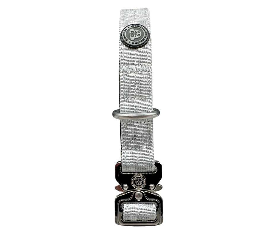 2.5cm Nylon BTactical™ Collar | Misty Grey - Pet Supplier Store