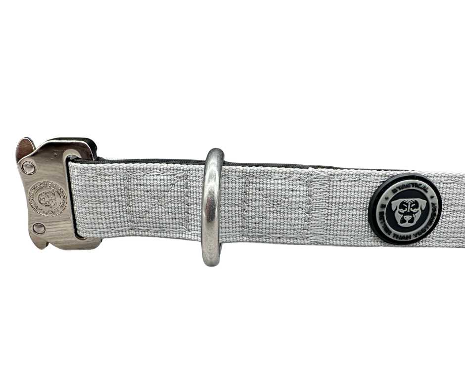 2.5cm Nylon BTactical™ Collar | Misty Grey - Pet Supplier Store