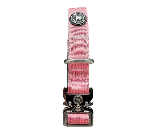 2.5cm Nylon BTactical™ Collar | Pretty Pink - Pet Supplier Store