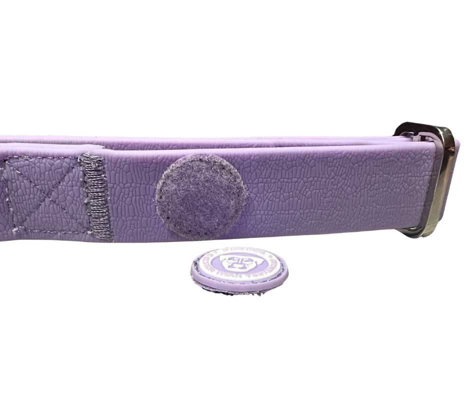 2.5cm PVC BTactical™ Collar | Pastel Purple - Pet Supplier Store