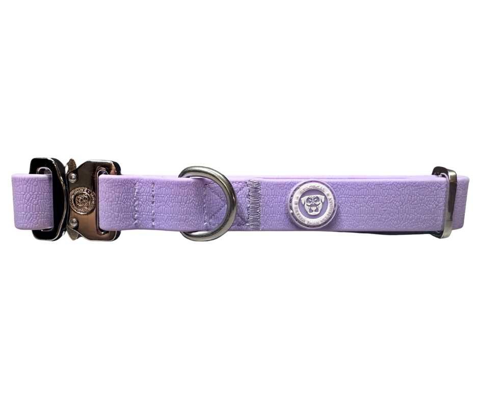 2.5cm PVC BTactical™ Collar | Pastel Purple - Pet Supplier Store