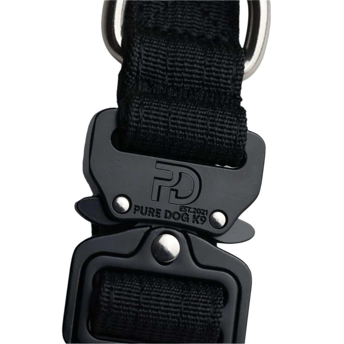 2.5cm Tactical Collar Black - Pet Supplier Store