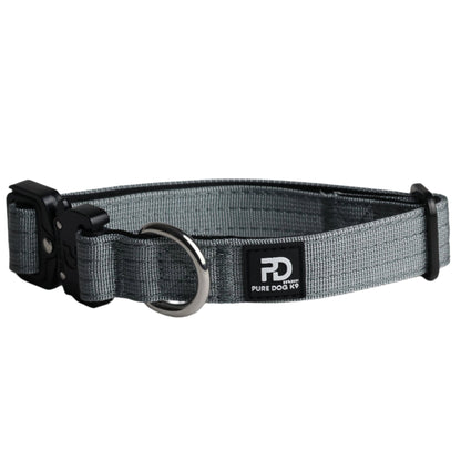 2.5cm Tactical Collar Grey - Pet Supplier Store