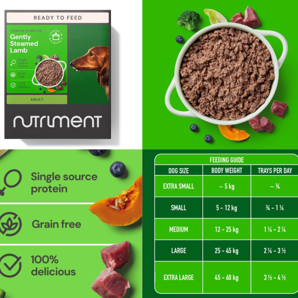 Nutriment Gently Steamed Complete Dog Food – Ambient Raw-Inspired Meals