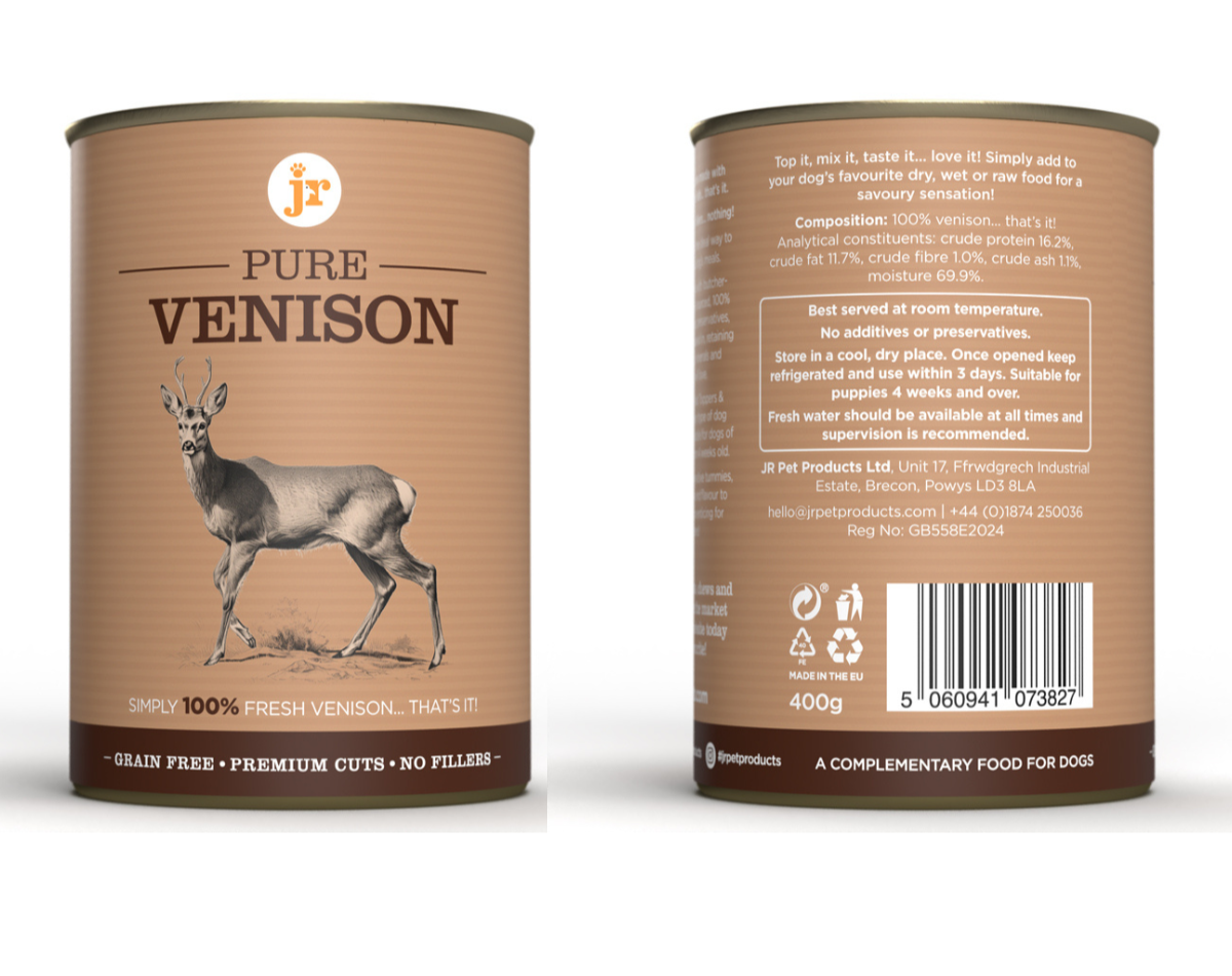 Jr Pure Dog Food Topper/Mixer Cans 80g - 400g