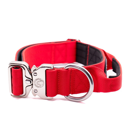 4cm Nylon BTactical™ Collar | Citrus Red - Pet Supplier Store