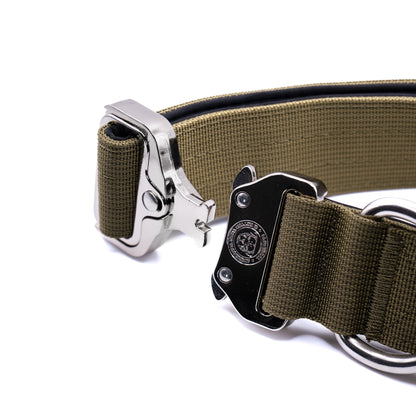 4cm Nylon BTactical™ Collar | Khaki Green - Pet Supplier Store