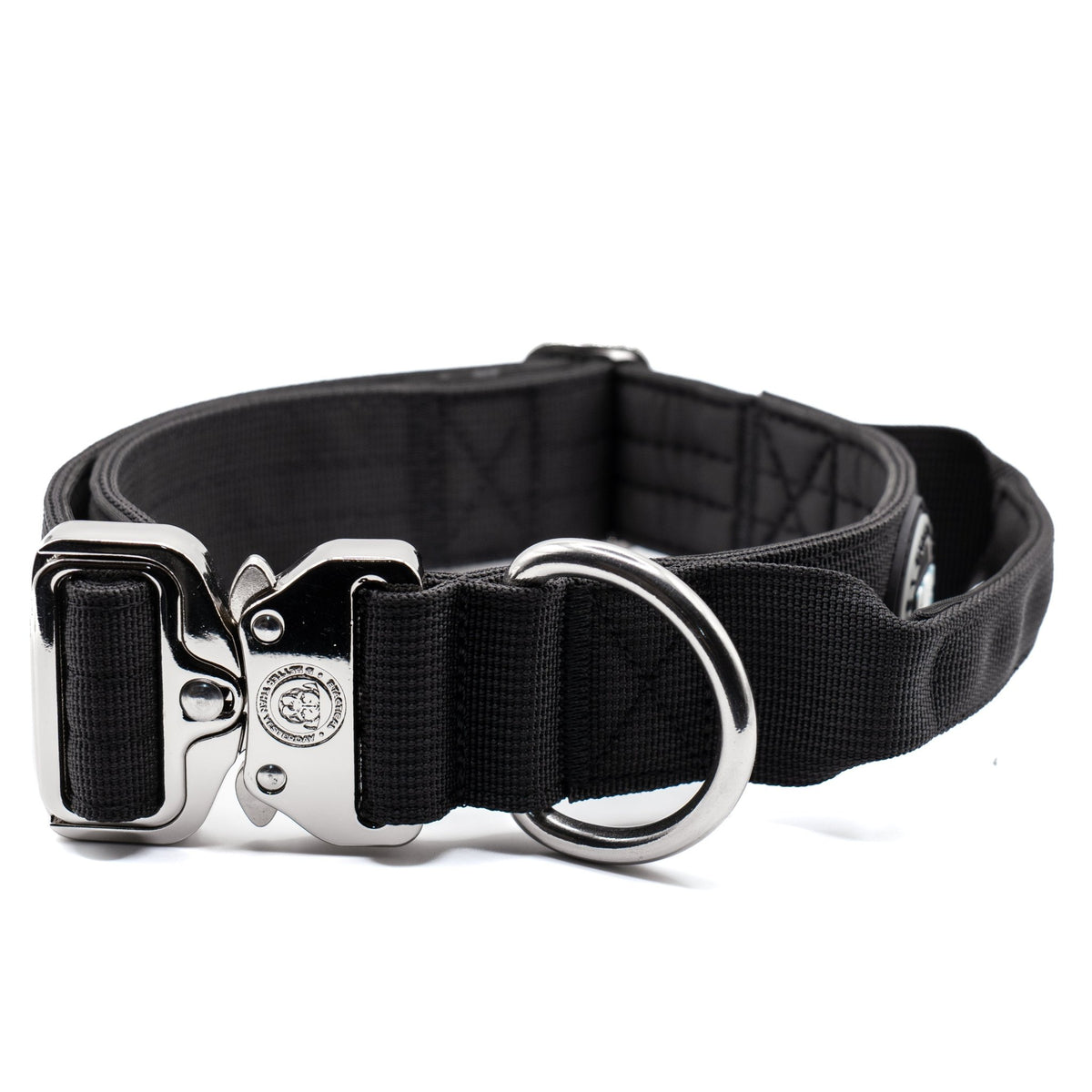 4cm Nylon BTactical™ Collar | Midnight Black - Pet Supplier Store