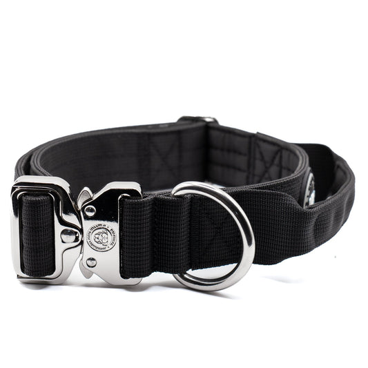 4cm Nylon BTactical™ Tracker Collar | Midnight Black - NEW - Pet Supplier Store
