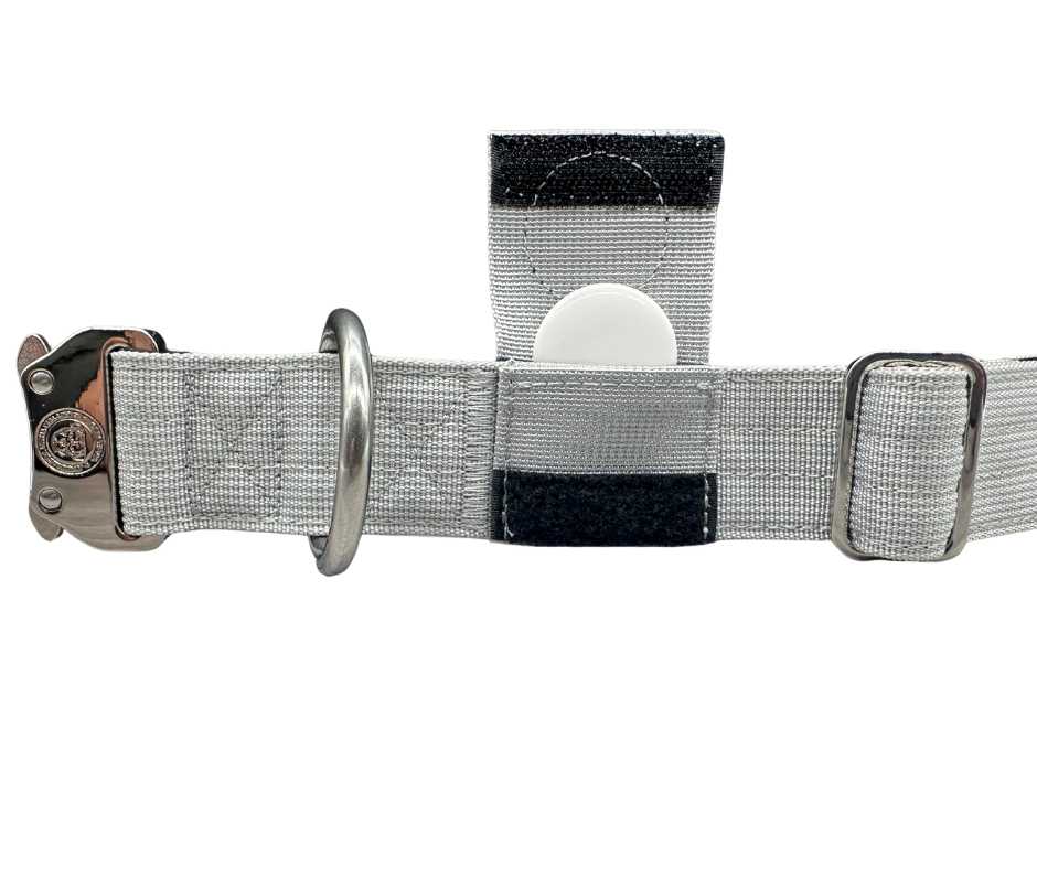 4cm Nylon BTactical™ Tracker Collar | Misty Grey - Pet Supplier Store