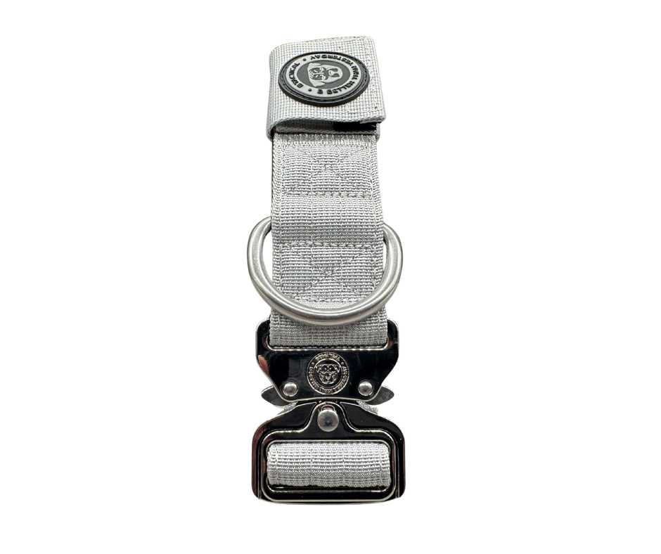 4cm Nylon BTactical™ Tracker Collar | Misty Grey - Pet Supplier Store