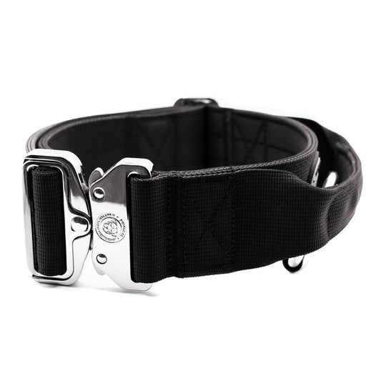5cm Nylon BTactical™ Collar | Midnight Black - Pet Supplier Store