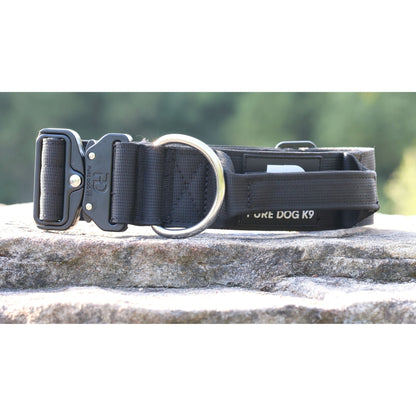 5cm Tactical Collar Black - Pet Supplier Store