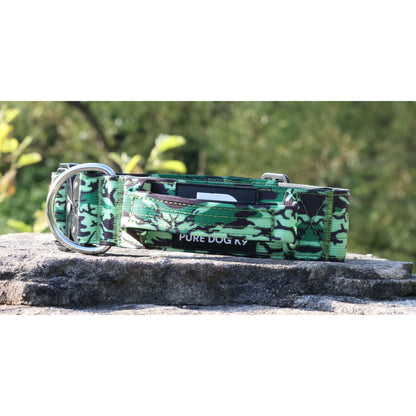 5cm Tactical Collar Green Camo - Pet Supplier Store