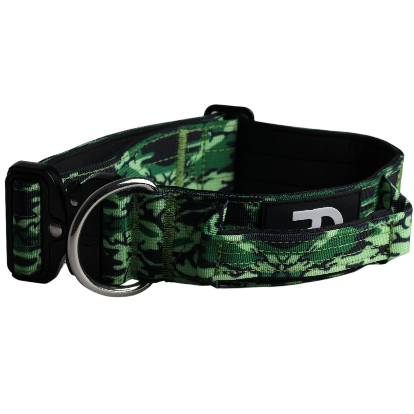 5cm Tactical Collar Green Camo - Pet Supplier Store