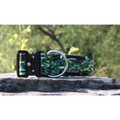 5cm Tactical Collar Green Camo - Pet Supplier Store