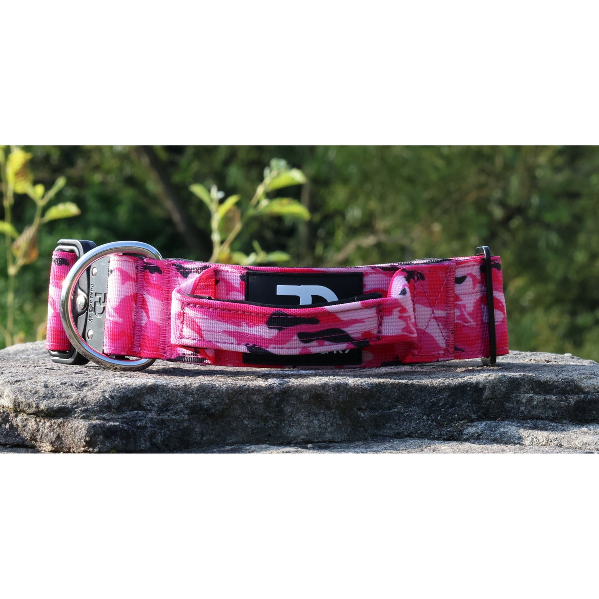 5cm Tactical Collar Pink Camo - Pet Supplier Store