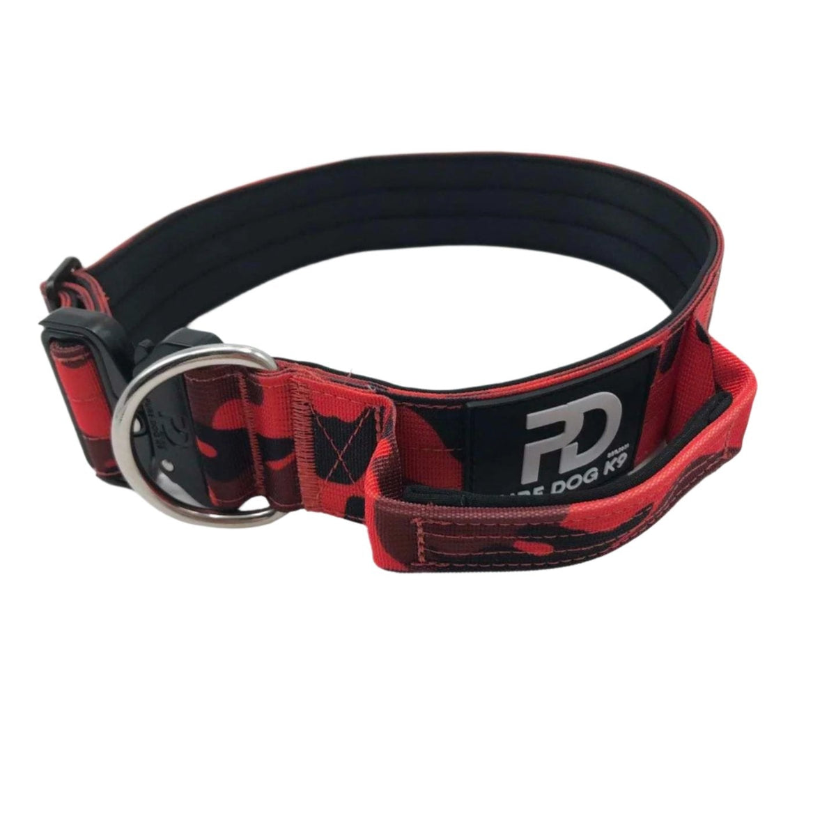 5cm Tactical Collar Red Camo - Pet Supplier Store