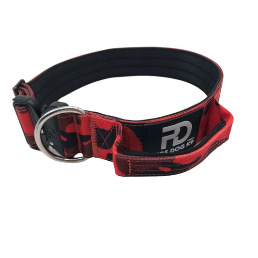 5cm Tactical Collar Red Camo - Pet Supplier Store
