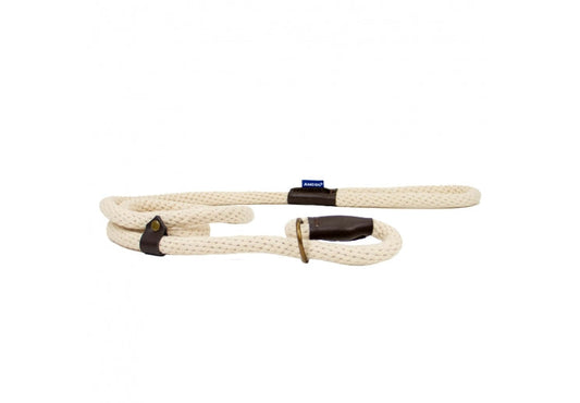 Ancol Heritage Cotton Slip Lead – Natural (150cm x 15mm)