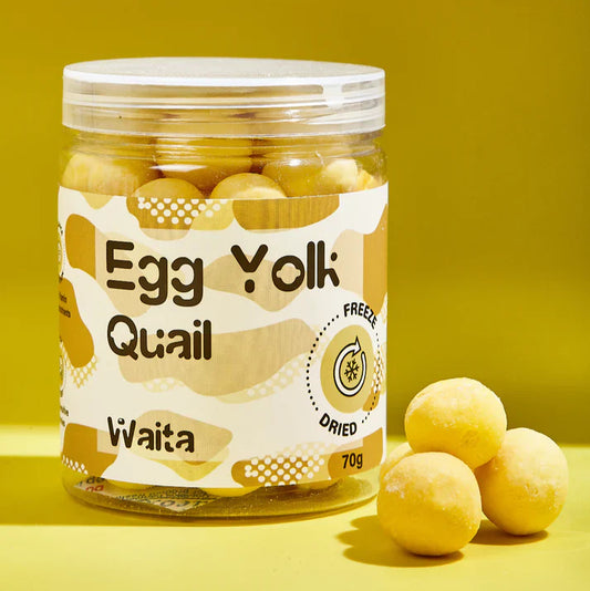 Waita Pets Freeze-Dried Quail Egg Yolk Treats (70g / 200g) – Nutrient-Rich Superfood for Dogs & Cats