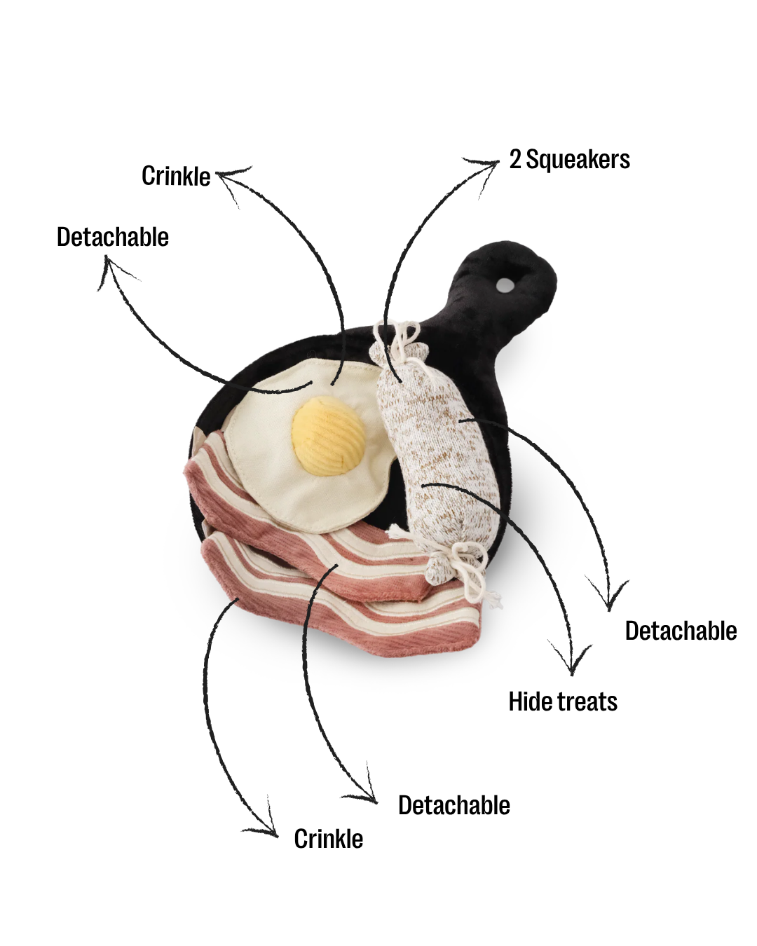 Breakfast Set enrichment dog toy