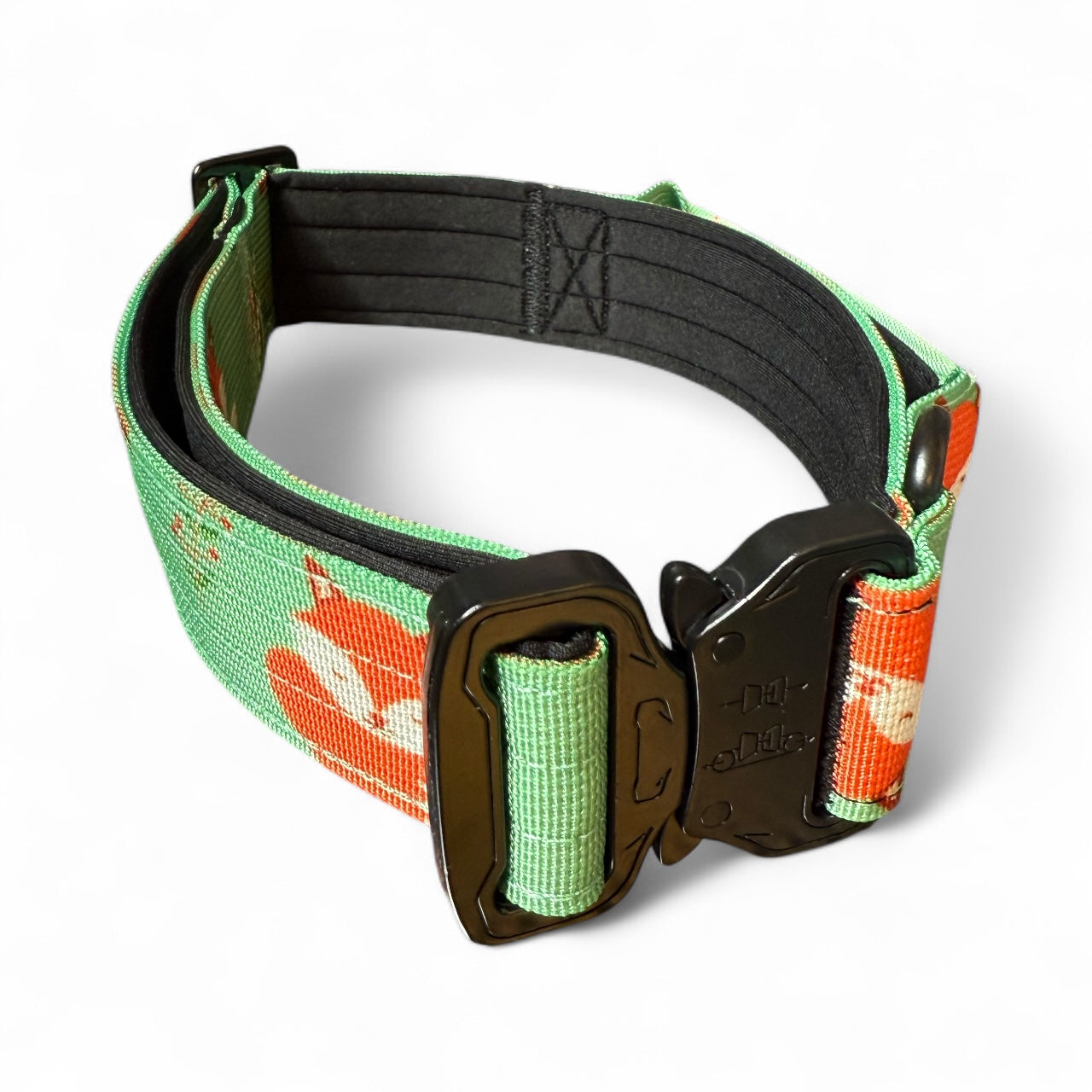 Inquisitive Fox Tactical Dog Collar (L–XL) – Heavy-Duty Strength Meets Bold Style