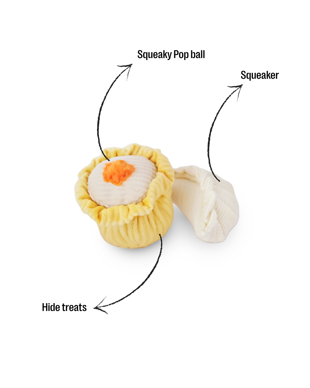 Dim Sum Pop enrichment dog toy