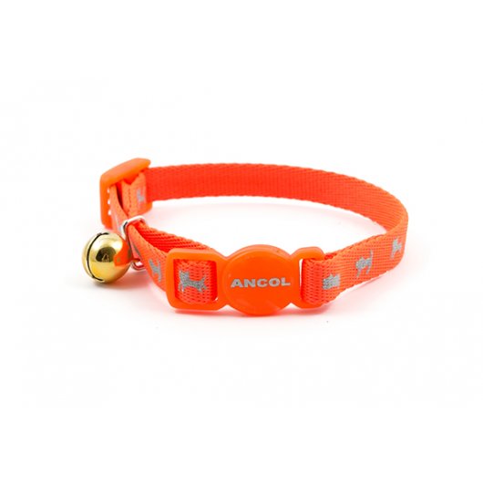 Ancol - Safety Buckle Kitten Collar Hi-vis
