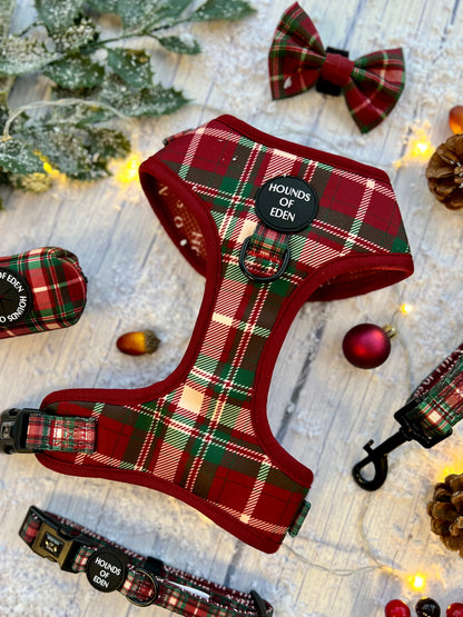Tartan Me Up - Red & Cream Tartan Design Poop Bag Holder
