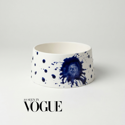 The Dog's Pollox Cobalt Splatter Bowl