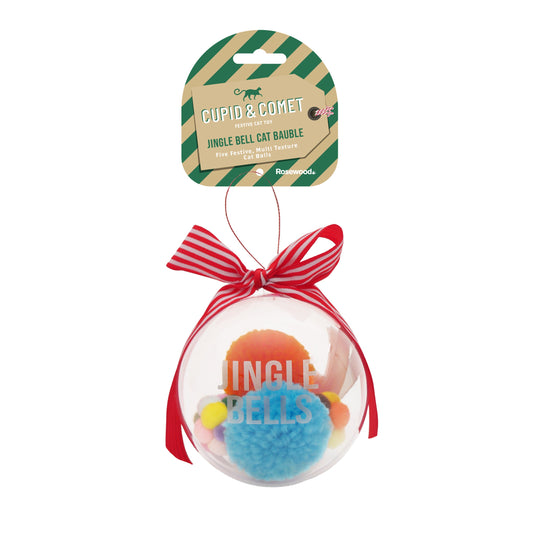 Cupid & Comet Jingle Bell Cat Bauble