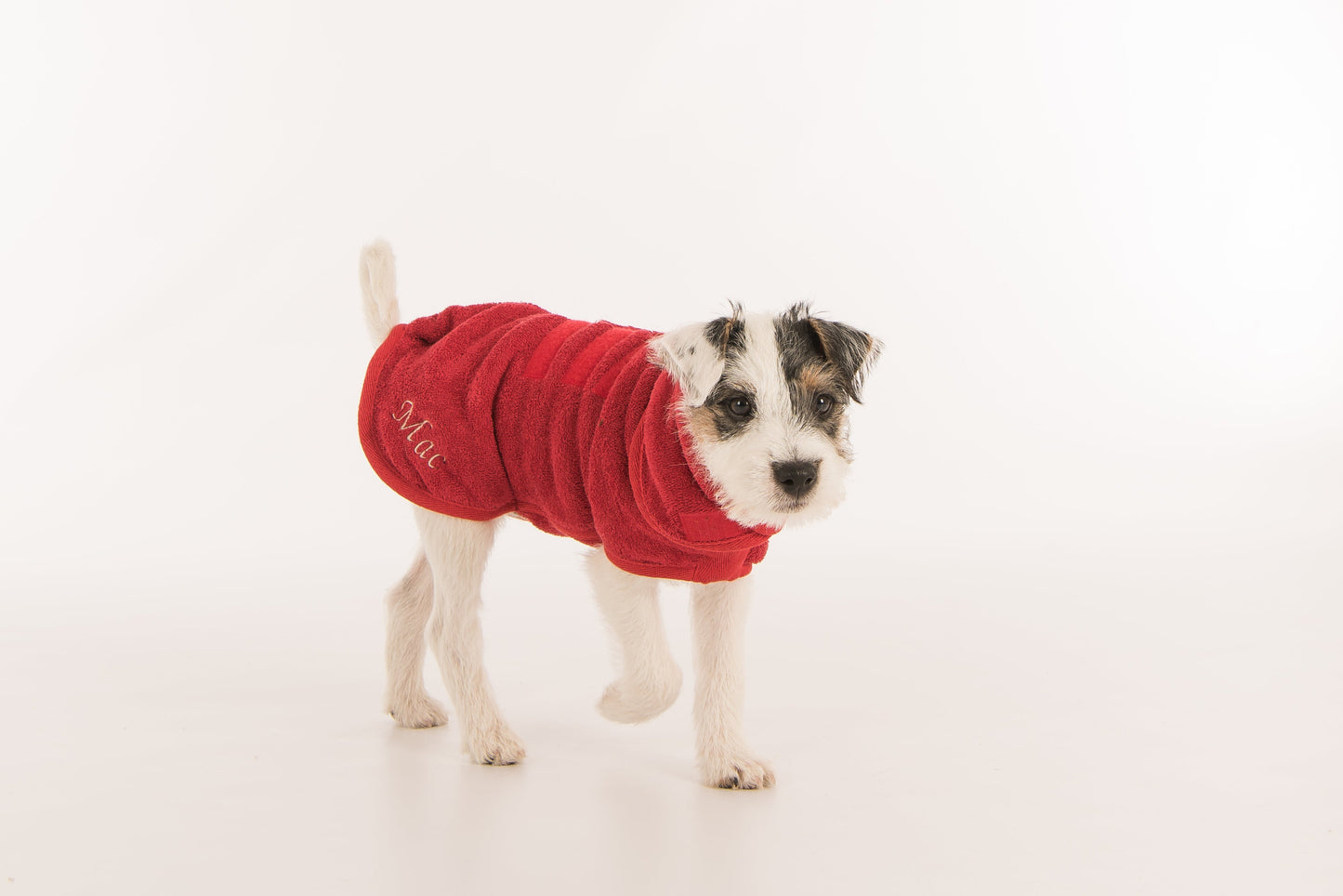 Classic Dog Drying Coat – Brick Red | Ruff and Tumble