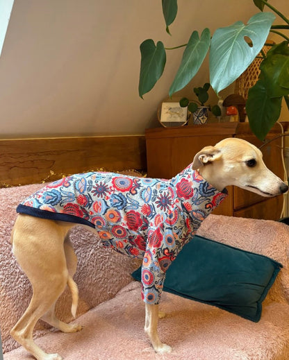 Jersey T-Shirt- Retro Floral - Green