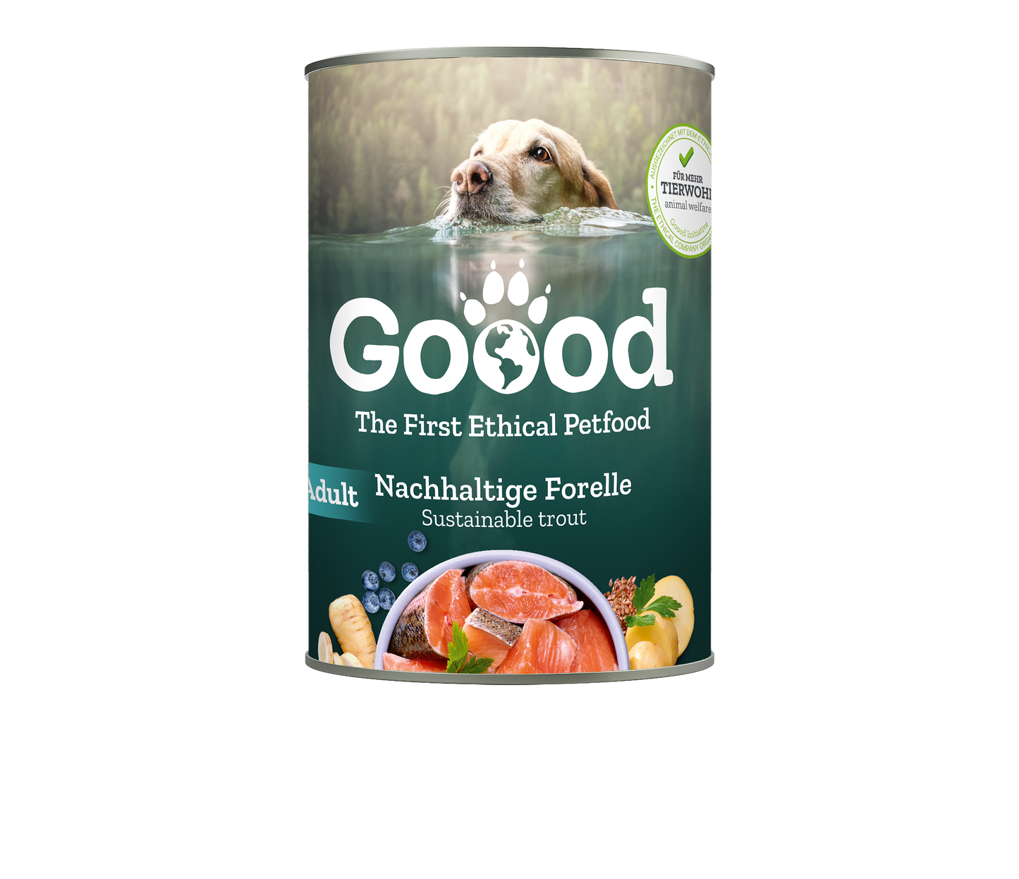 Sustainable Trout Wet Food for Adult Dogs 400g