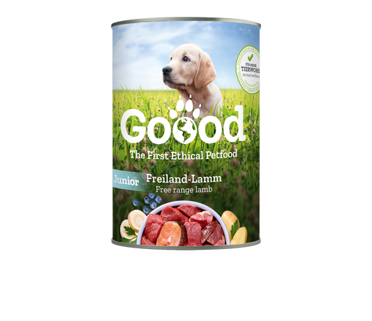 Junior - free range lamb & sustainable trout dog food