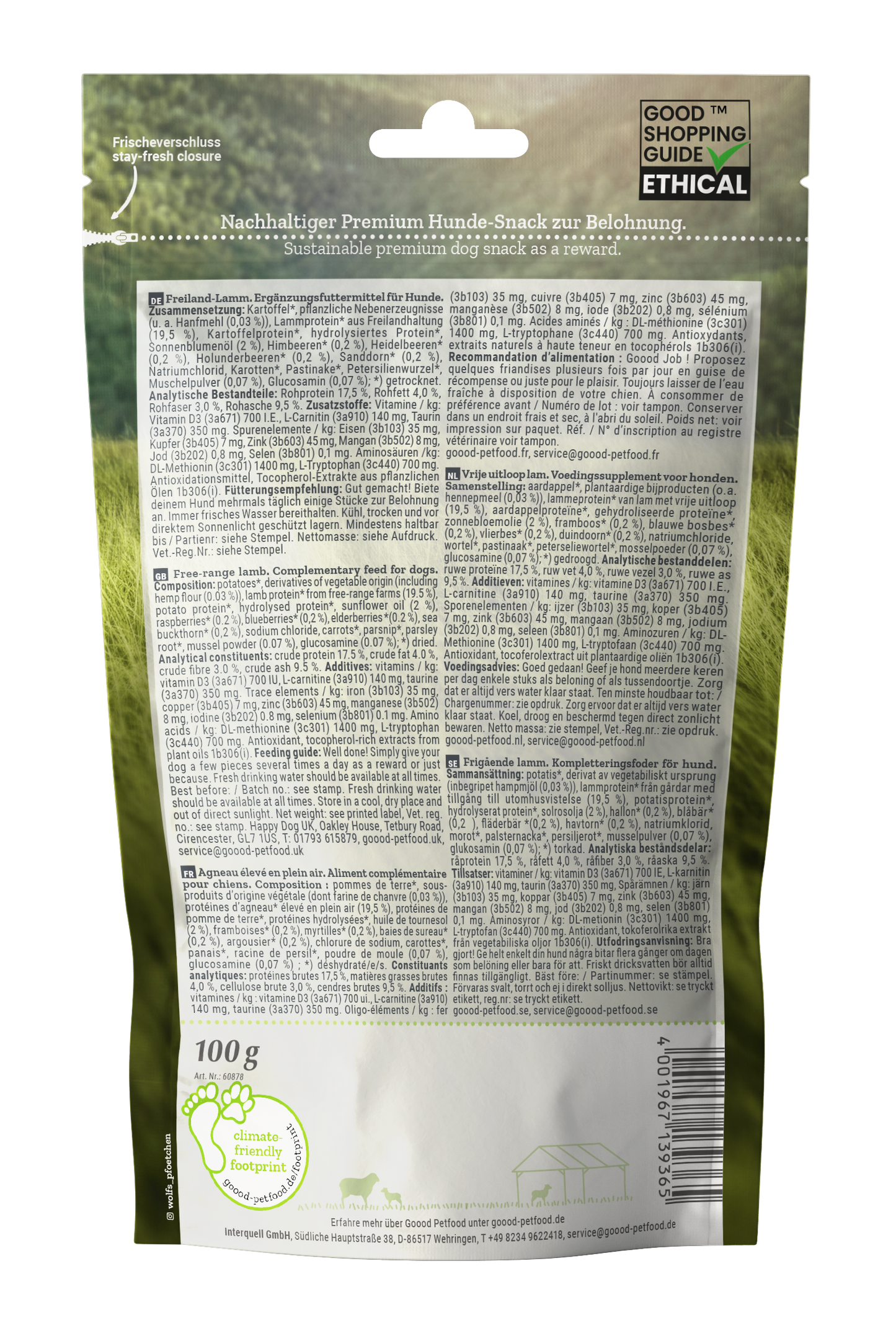 Adult Soft Gooodies - free range lamb dog treats 100g