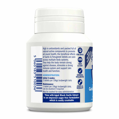 Dorwest Garlic & Fenugreek Tablets For Dogs
