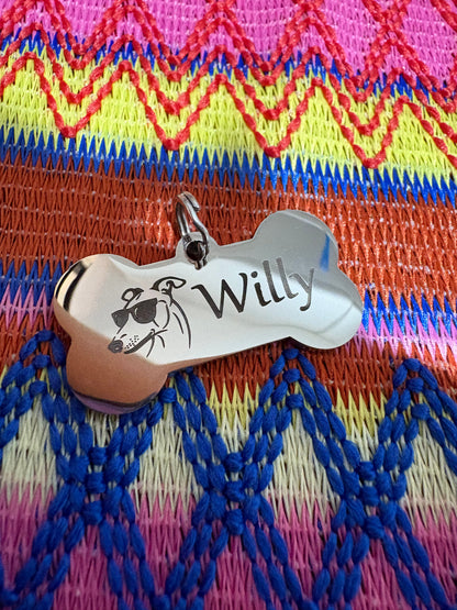 Engraved Dog Tags - Bones