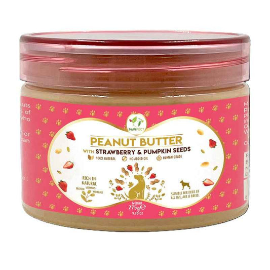Pawfect Peanut Butter with Strawberry & Pumpkin Seeds 275g