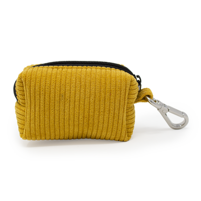 Mustard Yellow Corduroy Poop Bag/Treat Holder