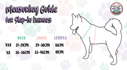 Peacock Power Step-In Adjustable Harness – Pretty, Practical & Perfect for Tiny Pups