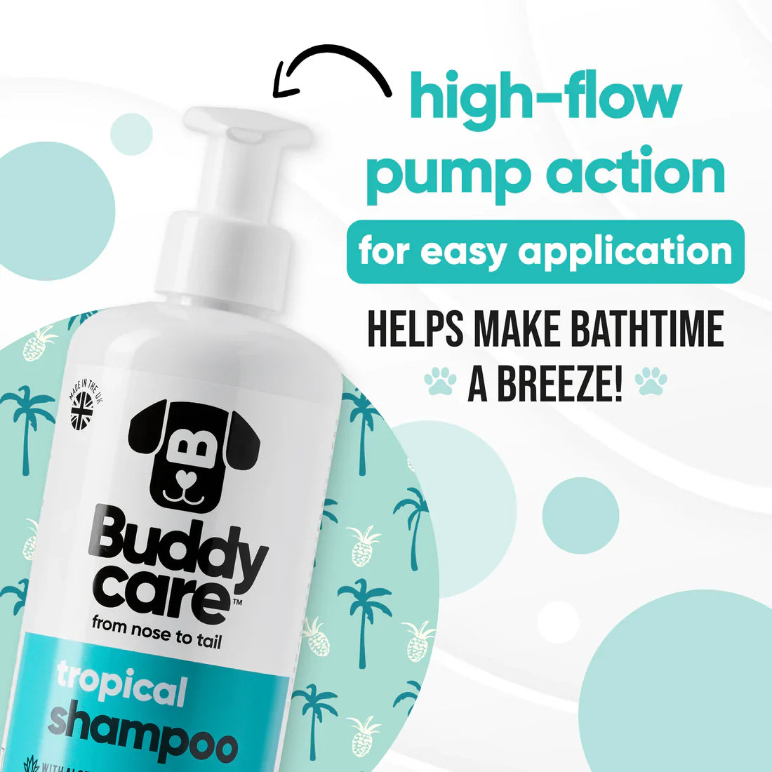 Buddy Care Tropical Dog Shampoo – Fruity Freshness & Gentle Clean 🌴🐶🍍