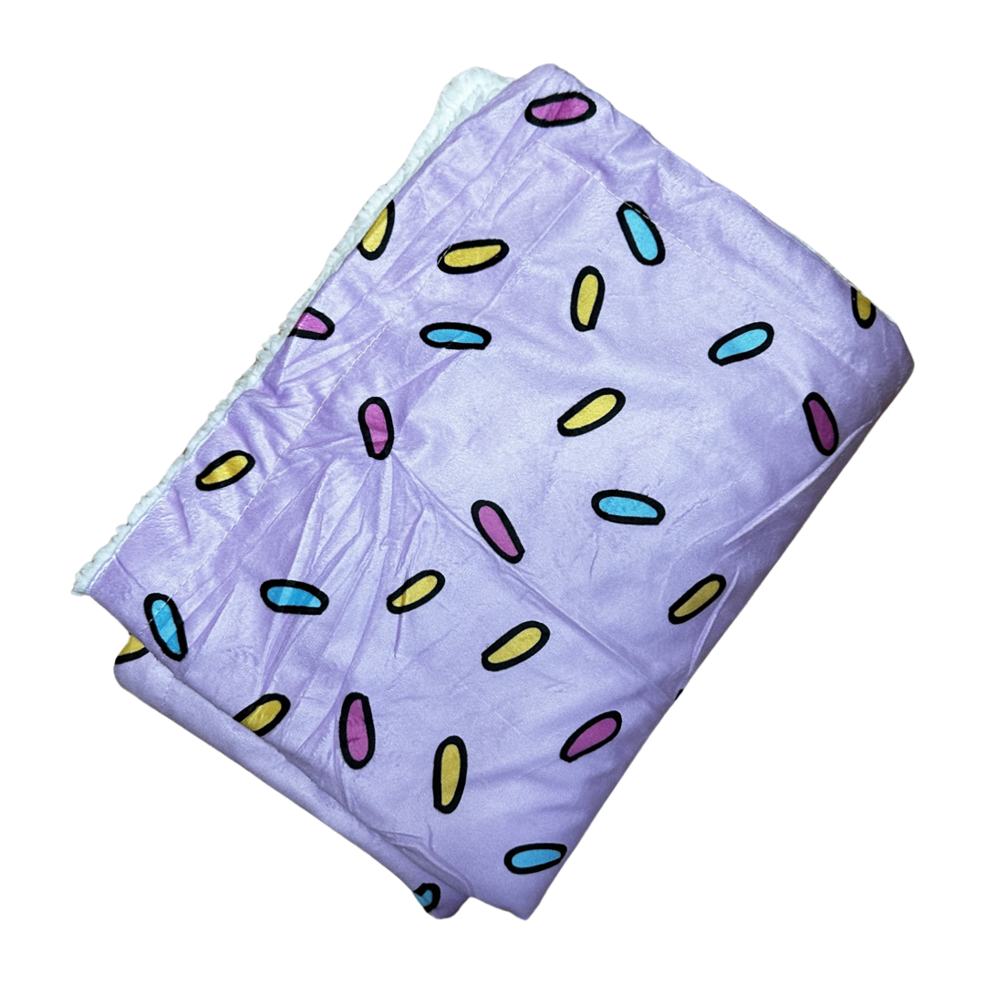 Pink Sprinkles For Days blanket - fleece dog blanket