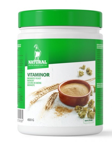 Natural Vitaminor Brewers Yeast For Racing Pigeons 450g - Pet Supplier Store