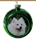 Personalised festive Christmas pet baubles