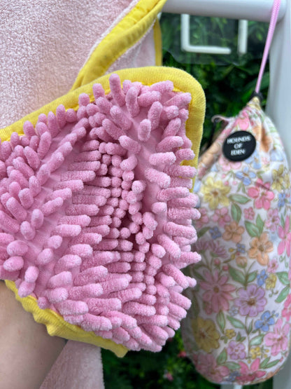 Pastel Petal Dog Towel