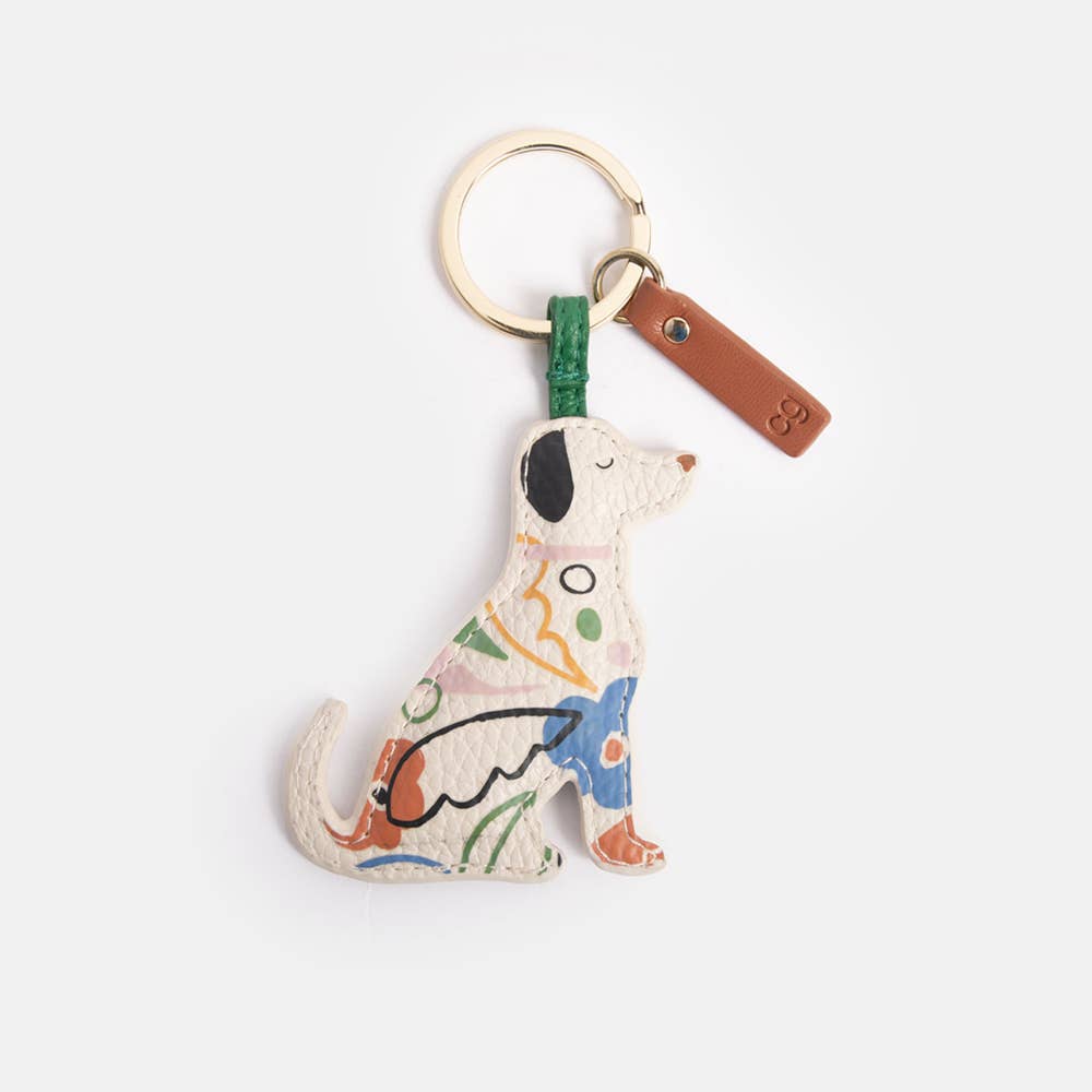Abstract Botanical Labrador Keyring - Pet Supplier Store