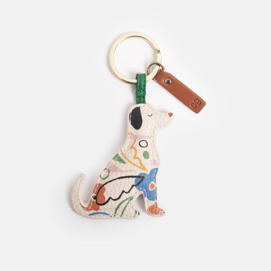 Abstract Botanical Labrador Keyring - Pet Supplier Store